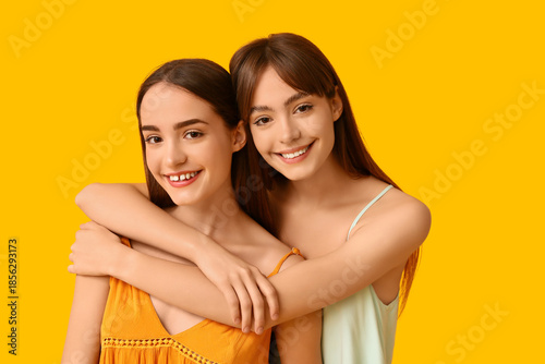 Beautiful young twin sister...