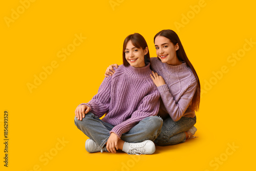 Beautiful young twin sister...