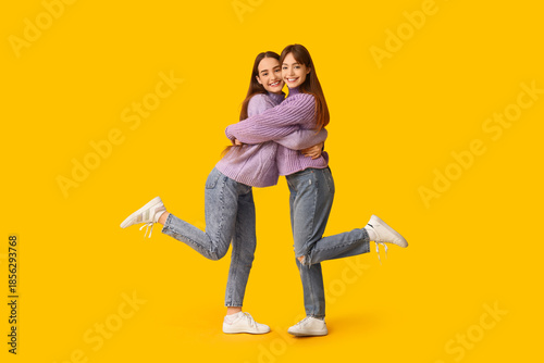Beautiful young twin sister...