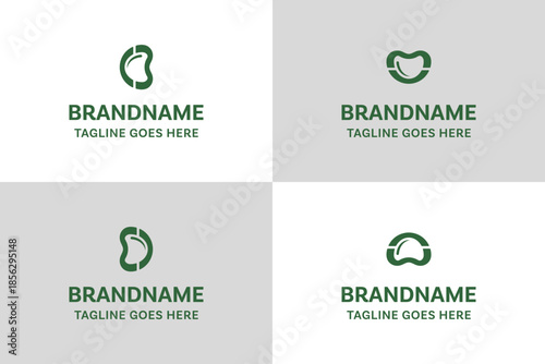 Letters CB ED NW MU Nuts Logo, symbolizing natural energy, growth, and wholesome identity