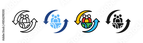 Social Impact multiple icon
