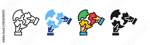 Social Inclusion multiple icon