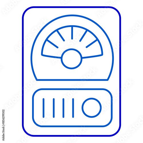 Analog meter dashboard gauge icon