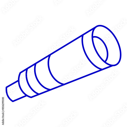 Telescope astronomy glass icon