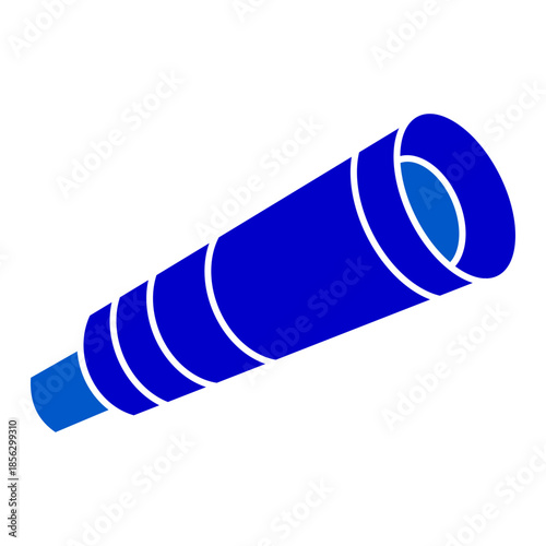 Solid telescope science icon