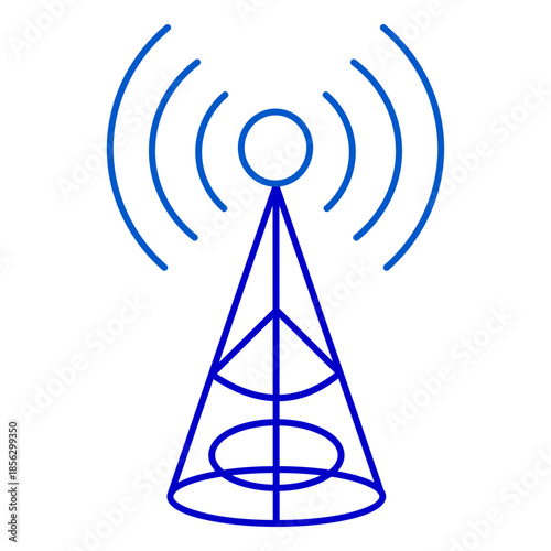 Satellite dish receiver icon