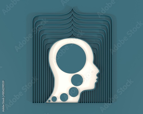 Personal growth and development. Business and education concept. Metaphor of problem solving, chaos and mess, difficult situation. Creativity and innovation. 3D render