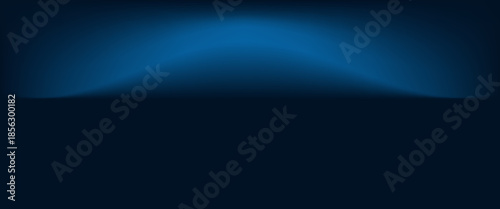 Blue navy studio room background. Blue background with light effects. Empty dark room. Space for selling products on the website. Vector illustration.