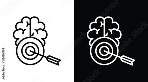 aptitude Two-tone version in black and white background