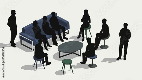 Group of people in a meeting room discussing ideas.