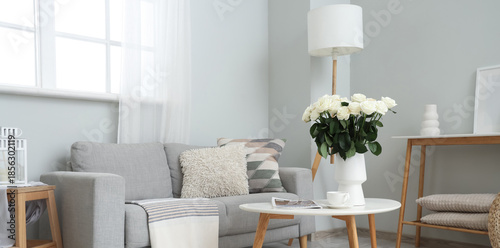 Interior of light living ro...