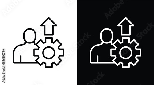 capability Two-tone version in black and white background