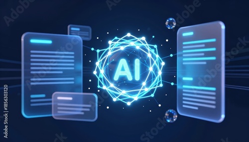 Futuristic Visualization of Artificial Intelligence Concepts with Digital Documents and Data Analytics