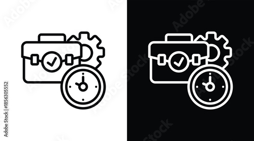 readiness Two-tone version in black and white background