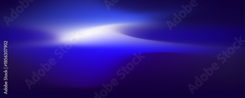 Soft blue neon light fog background