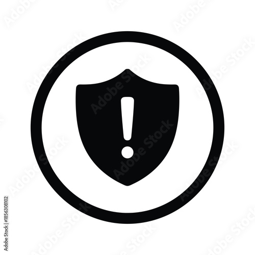 Warning shield icon indicating caution or alert
