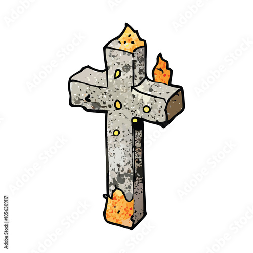 A simple, solemn ash cross marked on the forehead, symbolizing repentance, humility, and the start of Lent in Christian tradition.
