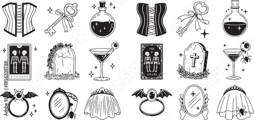 Gothic corsets potions tarot cards and cocktails