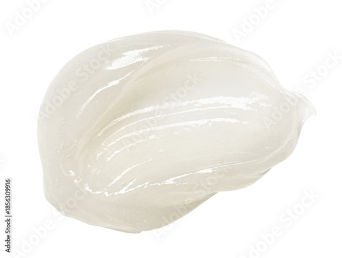 Vaseline texture. Petroleum jelly ointment swatch. Cosmetic balm isolated on transparent background