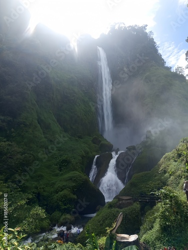 waterfall in the mountains
