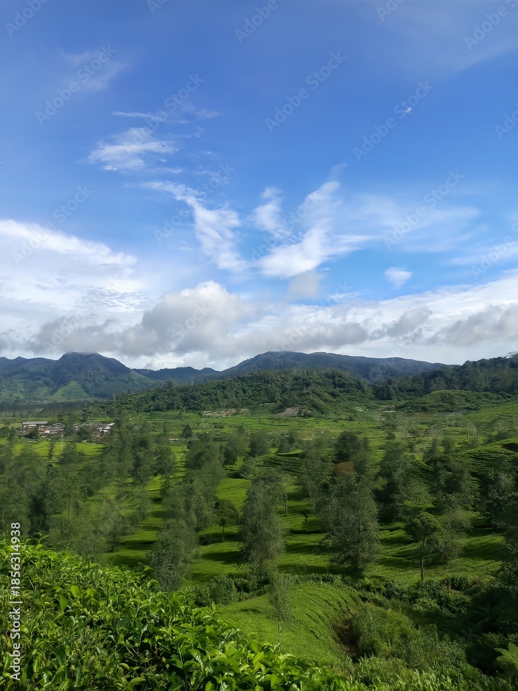 Obraz premium mountain landscape with clouds