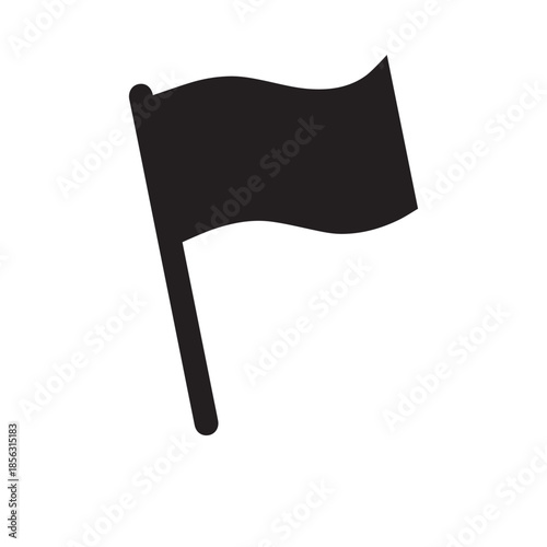 Message flag flat icon for apps and websites
