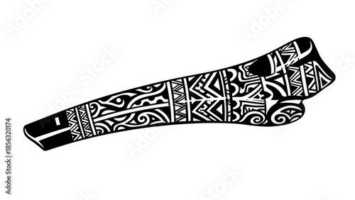 black and white painted hand drawn vector illustration