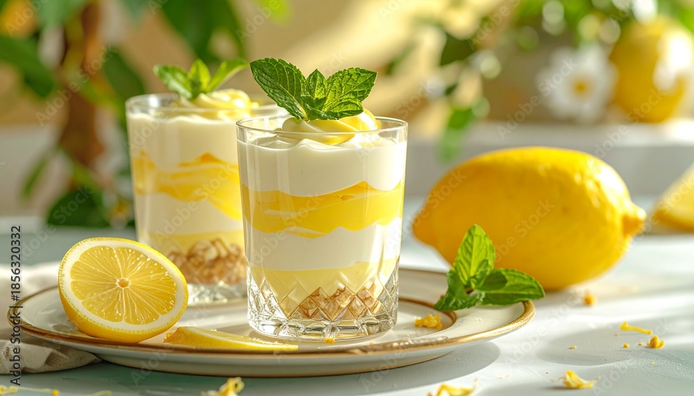 Fototapeta premium Zitronendessert