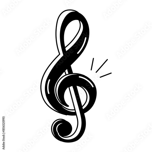 A drawing style illustration representing a camera lens