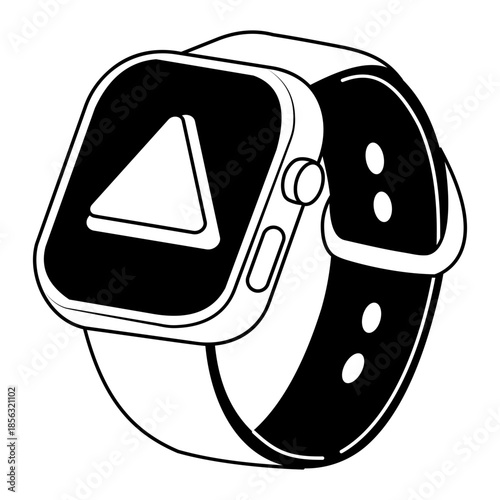 A doodle style illustration depicting a mention symbol
