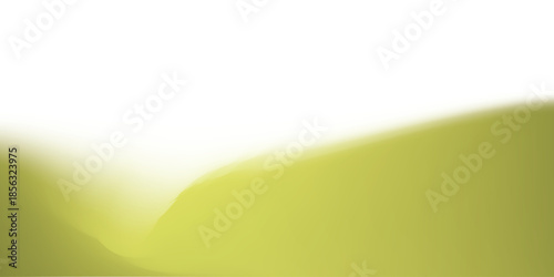 Vibrant green gradient wave design element