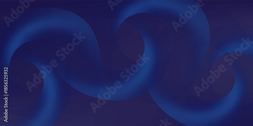Abstract blue background with glowing curved lines. Shiny blue swirl curve lines design. Spiral lines. Geometric oval pattern. Futuristic technology concept.vector.eps 10