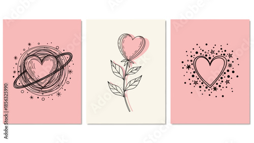 Heart Art Prints for Valentine's Day Decor