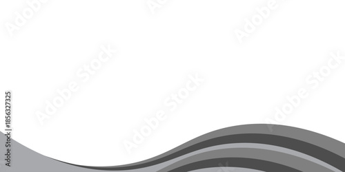 Elegant Gray Wave Abstract Background With White Center — Modern Corporate Stock Template modern abtrack design illustration eps10