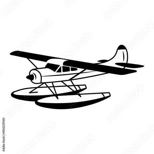 A doodle style illustration depicting an aeroplane
