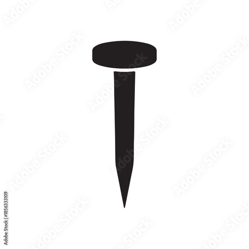 Nail icon. Nail flat sign design. Nail symbol vector pictogram. UX UI icon
