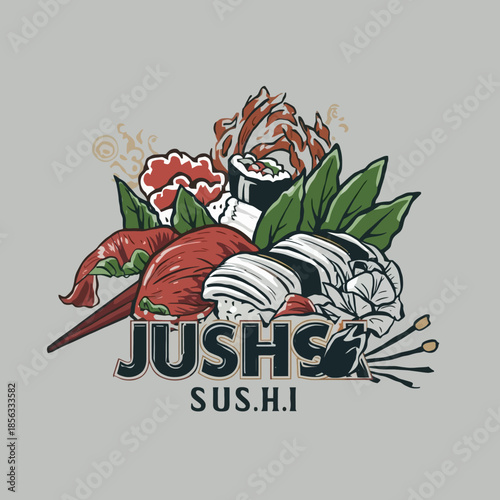 Cute Sushi Cartoon Very Cool