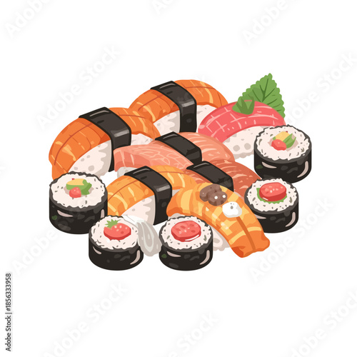 Cute Sushi Cartoon Very Cool