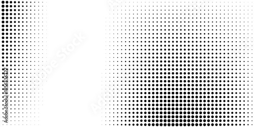 Background with monochrome dot texture. Polka dot pattern template. Background with black dots - stock vector dots basic background dots