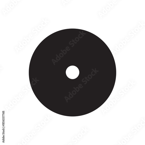 CD vector icon. Compact disc flat sign design. DVD symbol. CD pictogram. UX UI icon 
