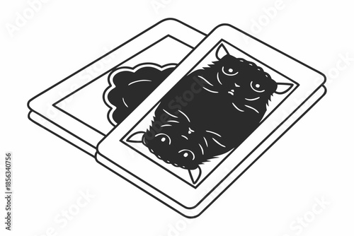 Abstract Animal Design on Game Cards Illustration