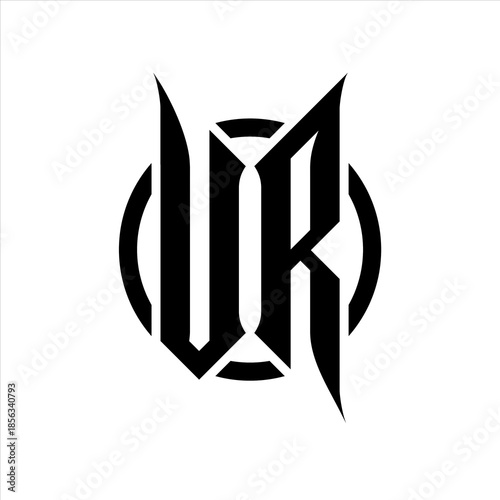VR Monogram logo on white background