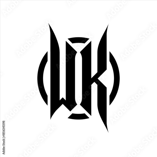 WK Monogram logo on white background