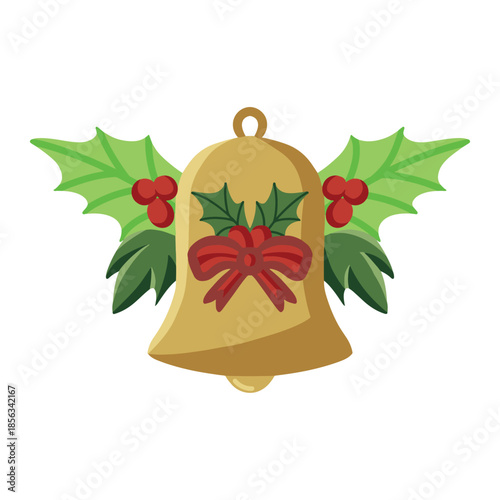colored christmas bell image elements
