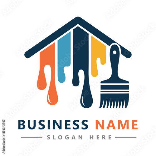 Home repair, roofing, remodeling, handyman, home renovation, decor logo