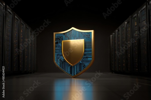 Golden Shield Security in Dark Data Center with Servers in Depth of Field for Network Protection and Cybersecurity in Digital World