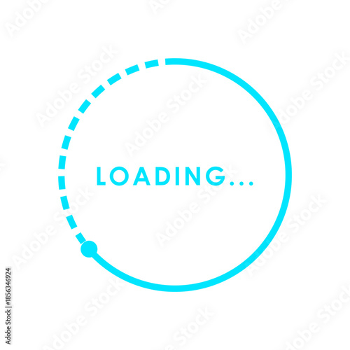 Loading Progress Bar Icon. Digital Update Concept.