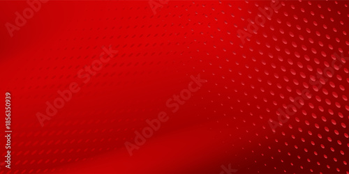 Abstract halftone dots background with bright red and deep dark red color combination, modern pop art texture featuring dynamic dot patterns, bold contrast design for posters, banners, presentations.