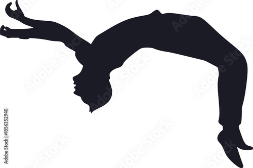 Parkour Extreme Sport Silhoeutte Illustration Element