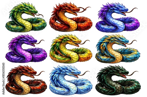 chinese dragon set